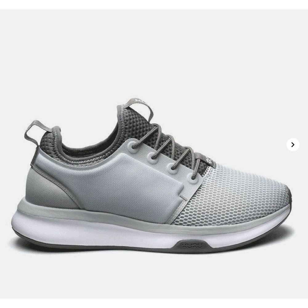 Kuru Atom Cloud Grey White Mesh Athletic Walking Shoes Sneakers Womens Size 10